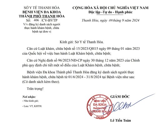 Đăng ký DS người thực hành khám bệnh, chữa bệnh từ tháng 6 đến tháng 8 năm 2024 BVĐKTP Thanh Hóa.jpg